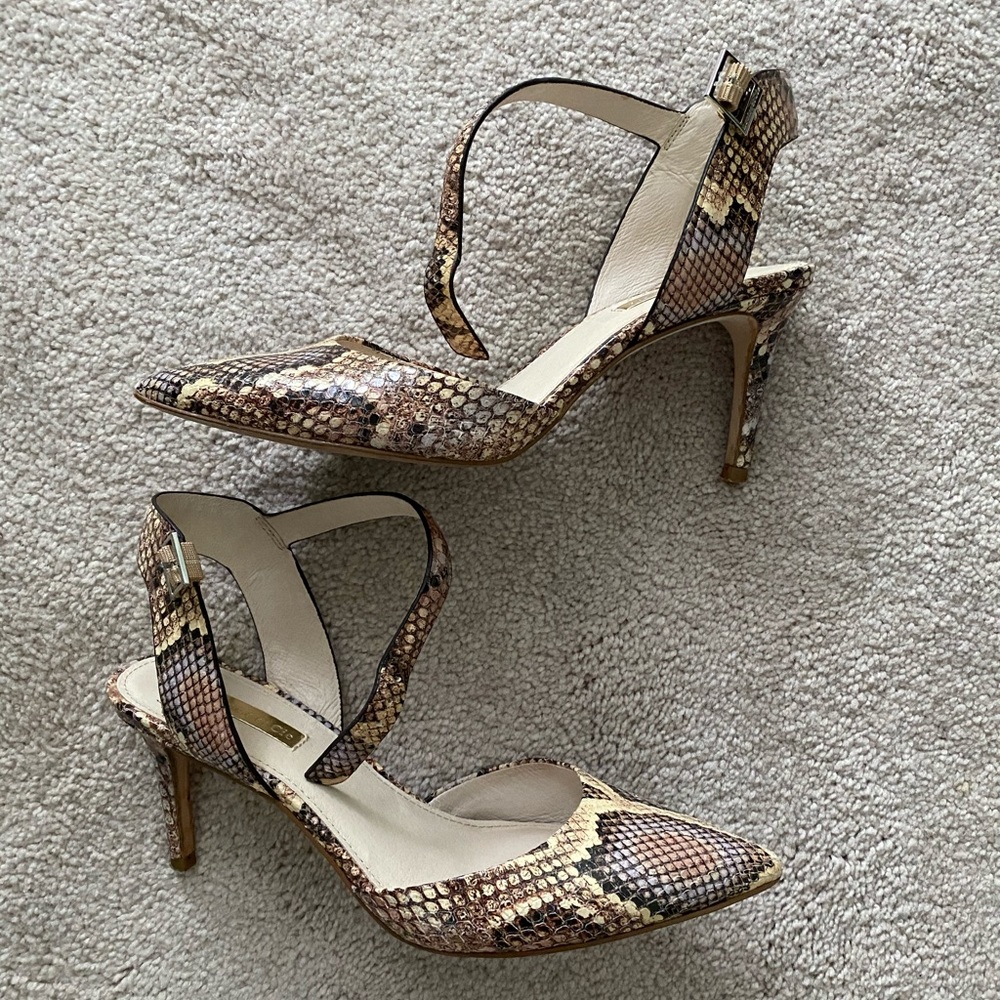Louise et Cie Kota Ankle Strap Pump Snake